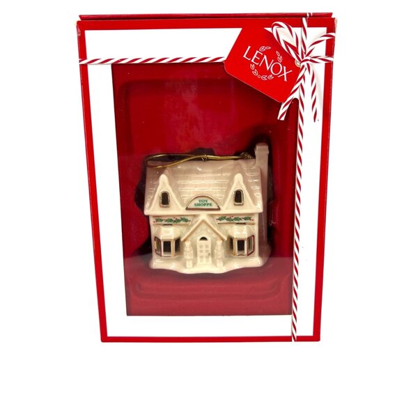 Lenox Christmas Village Toy Shoppe Ornament 3.25" Porcelain Lit Decoration NIB - Picture 1 of 12